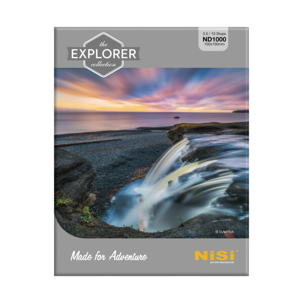 NiSi Explorer Collection 100x100mm Nano IR Neutral Density filter – ND1000 (3.0) – 10 Stop NiSi 100mm Square Filter System | NiSi Filters Australia |