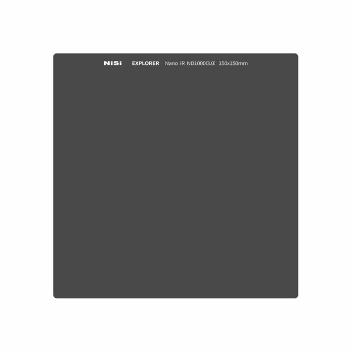 NiSi Explorer Collection 150x150mm Nano IR Neutral Density filter – ND1000 (3.0) – 10 Stop NiSi 150mm Square Filter System | NiSi Filters Australia |