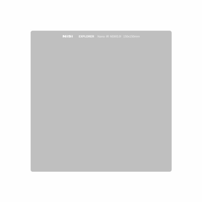 NiSi Explorer Collection 150x150mm Nano IR Neutral Density filter – ND8 (0.9) – 3 Stop NiSi 150mm Square Filter System | NiSi Filters Australia |
