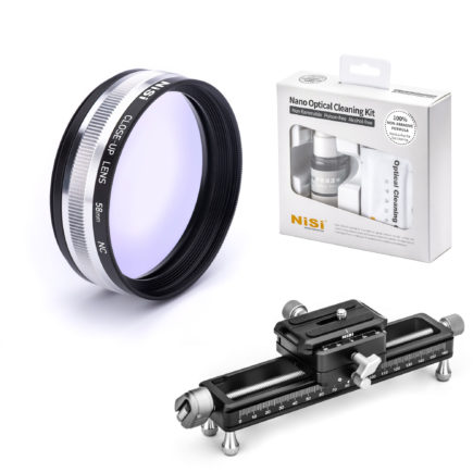 NiSi 58mm Close Up Bundle (58mm Close Up Lens, Macro Rail and Cleaning Kit) Close Up Lens | NiSi Filters Australia |