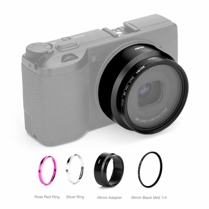NiSi Black Mist Filter Kit for Ricoh GR3x Filter Systems for Compact Cameras | NiSi Filters Australia |