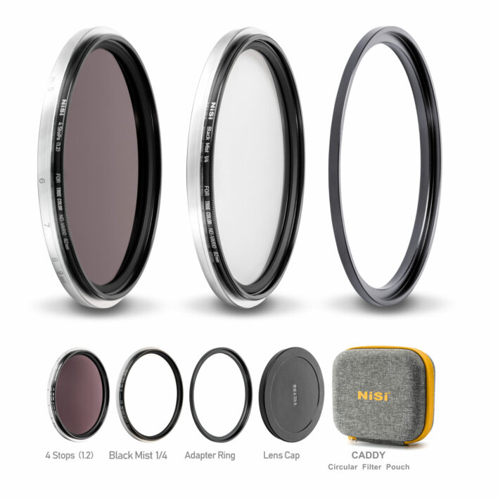 NiSi Swift Add On Kit for NiSi 67mm Swift True Color VND 1-5 Stops (4 Stop ND + Black Mist 1/4) Swift VND System | NiSi Filters Australia | 2