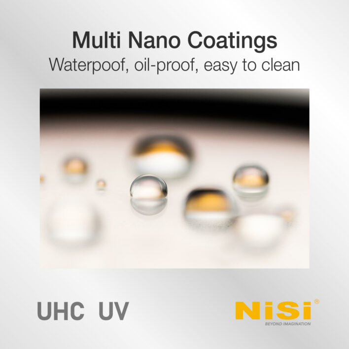 NiSi 49mm UHC UV Protection Filter with 18 Multi-Layer Coatings UHD | Ultra Hard Coating | Nano Coating | Scratch Resistant Ultra-Slim UV Filter UHC UV (Aluminum Frame) | NiSi Filters Australia | 5