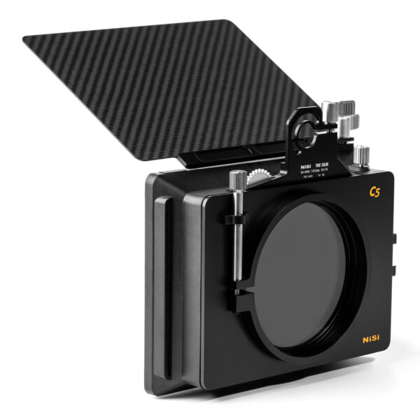NiSi Cinema C5 Matte Box Filmmaker Kit (Matte Box, VND 1-5 Stops, 4 Stop ND, Black Mist 1/8, Adaptors and Pouch) C5 Matte Box Kits | NiSi Filters Australia |