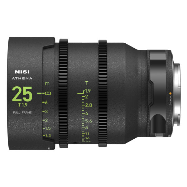 NiSi 25mm ATHENA PRIME Full Frame Cinema Lens T1.9 (E Mount) E Mount | NiSi Filters Australia |