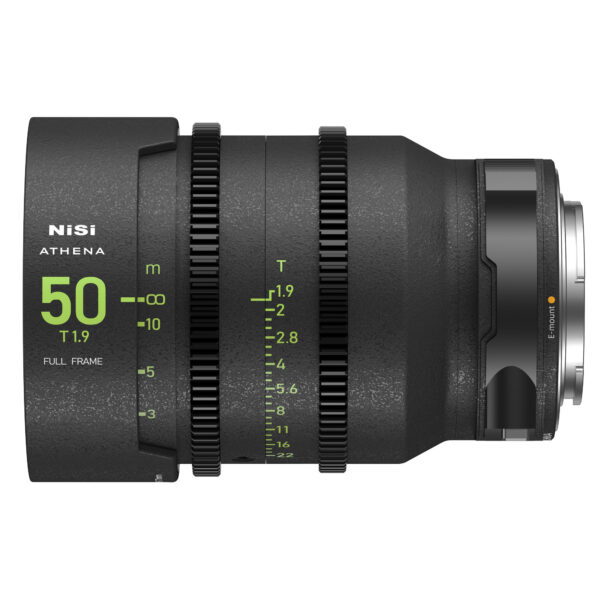 NiSi 50mm ATHENA PRIME Full Frame Cinema Lens T1.9 (E Mount) E Mount | NiSi Filters Australia |
