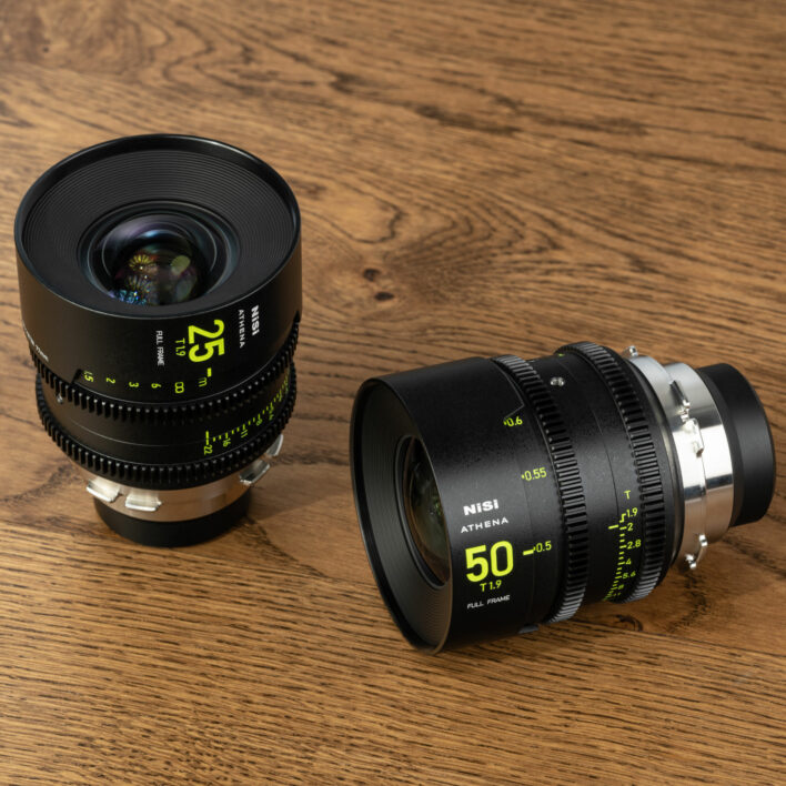 NiSi ATHENA PRIME Full Frame Cinema Lens Kit with 5 Lenses 14mm T2.4, 25mm T1.9, 35mm T1.9, 50mm T1.9, 85mm T1.9 + Hard Case (PL Mount) NiSi Athena Cinema Lenses | NiSi Filters Australia | 15