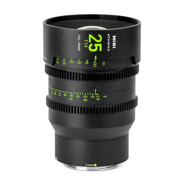 NiSi 25mm ATHENA PRIME Full Frame Cinema Lens T1.9 (E Mount | No Drop In Filter) E Mount | NiSi Filters Australia | 2