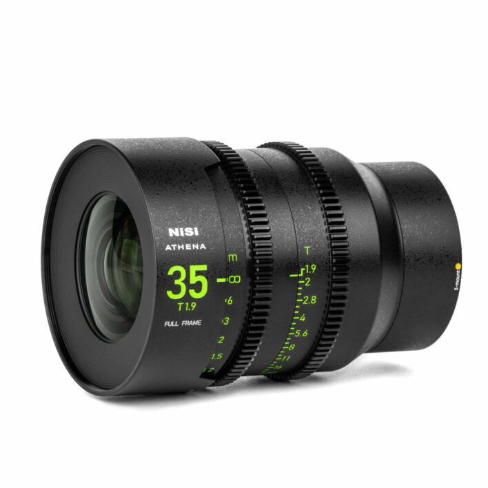 NiSi 35mm ATHENA PRIME Full Frame Cinema Lens T1.9 (E Mount | No Drop In Filter) E Mount | NiSi Filters Australia |
