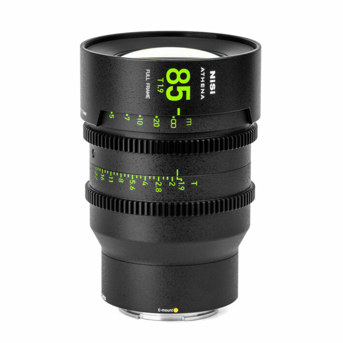 NiSi 85mm ATHENA PRIME Full Frame Cinema Lens T1.9 (E Mount | No Drop In Filter) E Mount | NiSi Filters Australia | 2