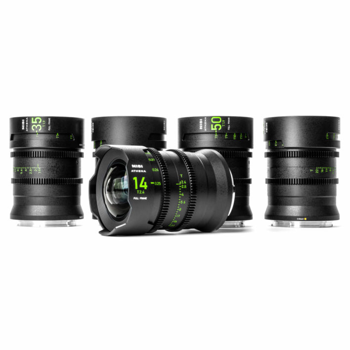 NiSi ATHENA PRIME Full Frame Cinema Lens Kit with 5 Lenses 14mm T2.4, 25mm T1.9, 35mm T1.9, 50mm T1.9, 85mm T1.9 + Hard Case (G Mount | No Drop In Filter) G Mount | NiSi Filters Australia | 4