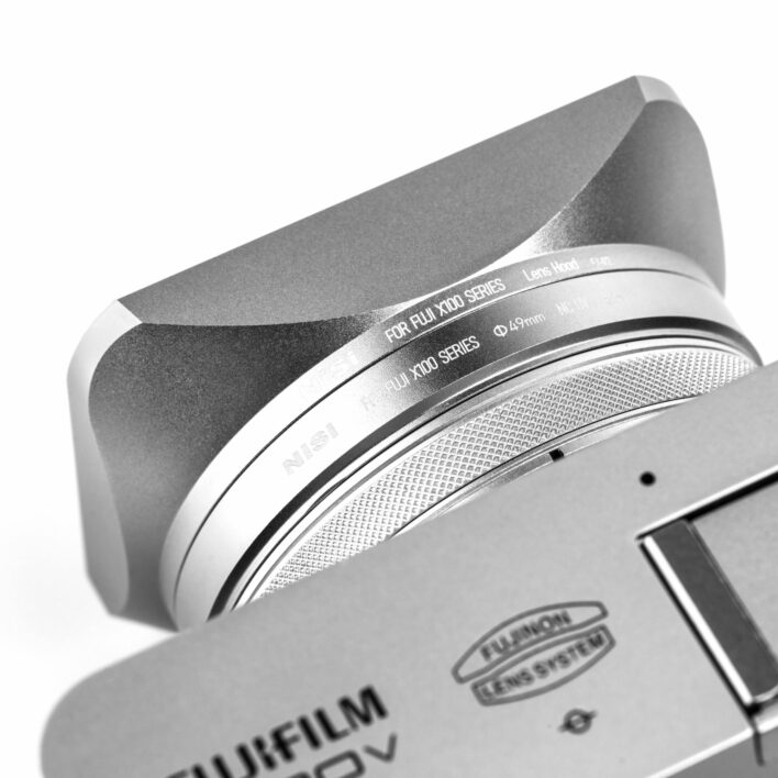 NiSi X100 Series NC UV Filter with 49mm Filter Adaptor, Metal Lens Hood and Lens Cap for Fujifilm X100/X100S/X100F/X100T/X100V/X100VI (Silver) Filter Systems for Compact Cameras | NiSi Filters Australia | 13