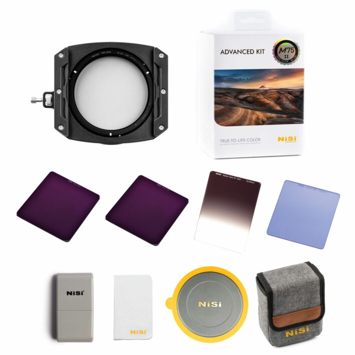 NiSi M75-II 75mm Advanced Kit with True Color NC CPL NiSi 75mm Square Filter System | NiSi Filters Australia |