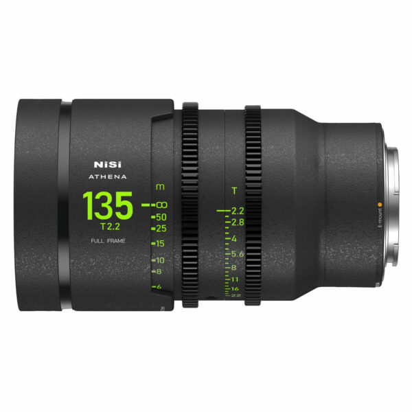 NiSi 135mm ATHENA PRIME Full Frame Cinema Lens T2.2 (E Mount | No Drop In Filter) E Mount | NiSi Filters Australia |