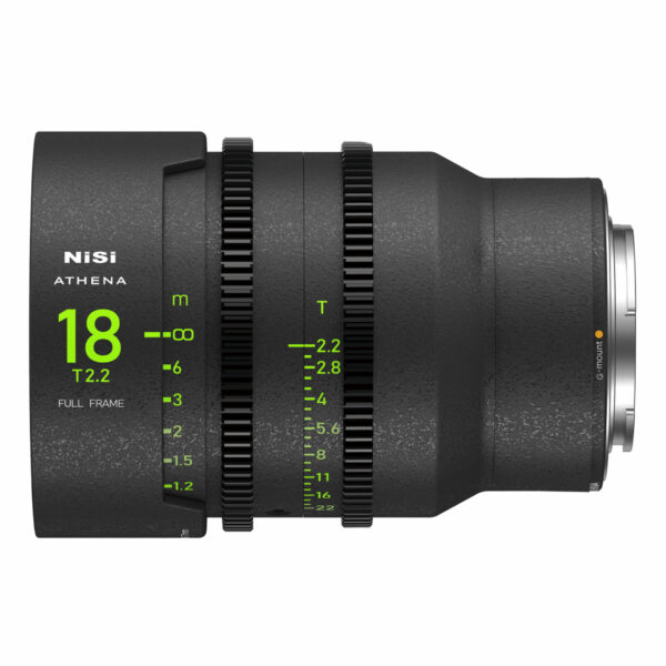 NiSi 18mm ATHENA PRIME Full Frame Cinema Lens T2.2 (G Mount | No Drop In Filter) G Mount | NiSi Filters Australia |