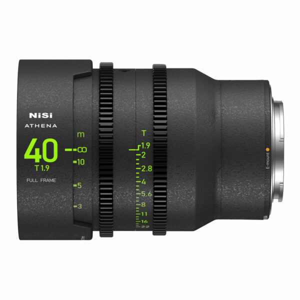 NiSi 40mm ATHENA PRIME Full Frame Cinema Lens T1.9 (E Mount | No Drop In Filter) E Mount | NiSi Filters Australia |