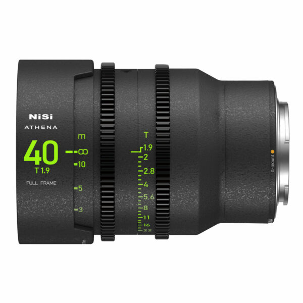 NiSi 40mm ATHENA PRIME Full Frame Cinema Lens T1.9 (G Mount | No Drop In Filter) G Mount | NiSi Filters Australia |