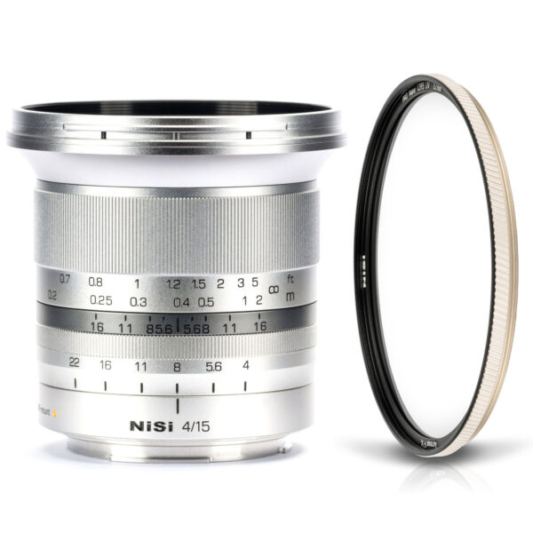 NiSi 15mm f/4 Sunstar Super Wide Angle Full Frame ASPH Lens (Canon RF Mount) Silver + NiSi 72mm Armor FX UV Protection Filter Bundle | NiSi Filters Australia | NiSi 15mm f/4 Sunstar Super Wide Angle Full Frame ASPH Lens (Canon RF Mount) Silver + NiSi 72mm Armor FX UV Protection Filter Bundle Canon RF Mount | NiSi Filters Australia |