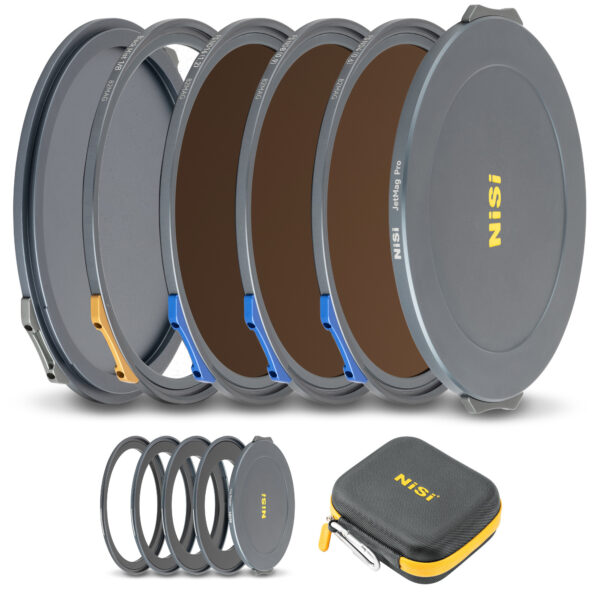 NiSi JetMag Pro Filmmaker Kit 82MAG Magnetic Filter Kit (FS ND 2 Stop, FS ND 3 Stop, FS ND 4 Stop, Black Mist 1/8, 67mm/72mm/77mm/82mm Adaptors, Two Front Caps, Back Cap, Caddy Pouch) | NiSi Filters Australia | NiSi JetMag Pro Filmmaker Kit 82MAG Magnetic Filter Kit (FS ND 2 Stop, FS ND 3 Stop, FS ND 4 Stop, Black Mist 1/8, 67mm/72mm/77mm/82mm Adaptors, Two Front Caps, Back Cap, Caddy Pouch) 82MAG | NiSi Filters Australia |