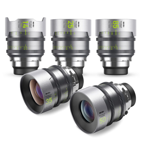 NiSi ATHENA TUNED PRIME Limited Edition Full Frame Cinema Lens Kit with 5 Lenses 14mm T2.4, 25mm T1.9, 35mm T1.9, 50mm T1.9, 85mm T1.9 + Grey Hard Case (PL Mount)
| NiSi Filters Australia | NiSi ATHENA TUNED PRIME Limited Edition Full Frame Cinema Lens Kit with 5 Lenses 14mm T2.4, 25mm T1.9, 35mm T1.9, 50mm T1.9, 85mm T1.9 + Grey Hard Case (PL Mount)
Athena Tuned | NiSi Filters Australia |