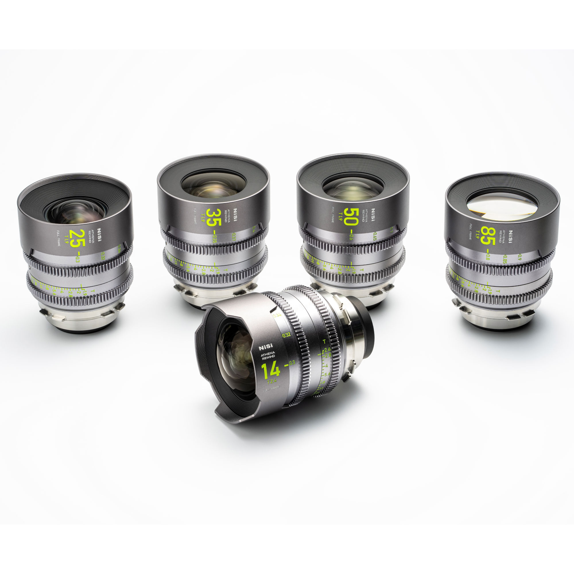 NiSi ATHENA PRIME Rewind Full Frame Cinema Lens Kit with 5 Lenses