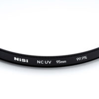 Close up of the NiSi NC UV 95mm paint fill frame markings