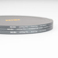 Edge engravings on the stacked NiSi JetMag Pro MAXMAG front cap, FS ND64 filter and back cap