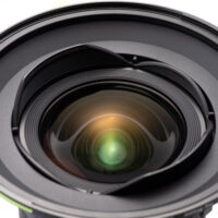 Head on view of the Canon RF 14mm f/1.4 L inside the NiSi MAXMAG adapter