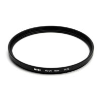 NiSi 86mm NC UV filter for Hasselblad with solid brass frame on a white background