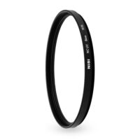 Profile view of the NiSi 86mm NC UV for Hasselblad showing the slim brass frame