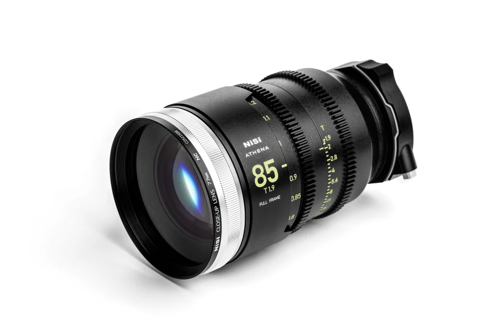 A NiSi Athena 85mm with the NiSi 77mm close-up lens fitted