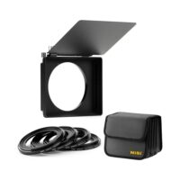 NiSi JetMag Pro Matte Box Kit (82MAG) with four adaptor rings and Matte Box Bag